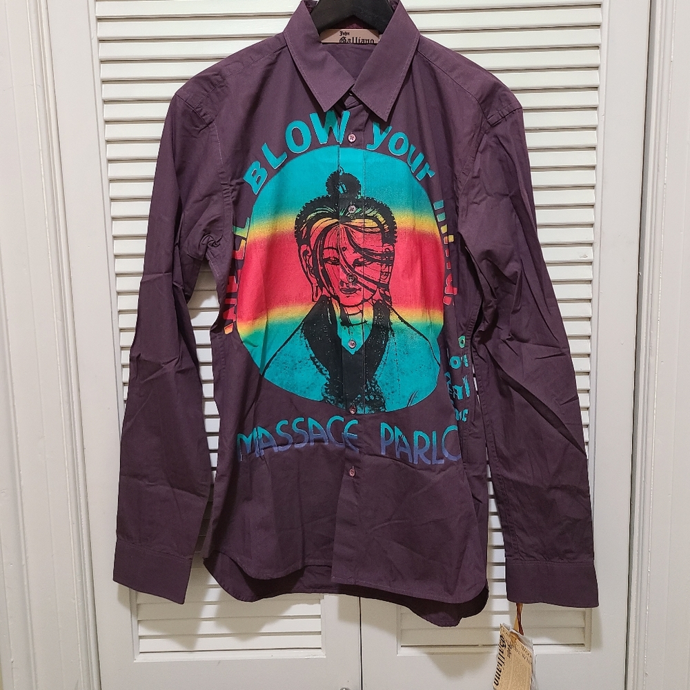 John Galliano button down shirt